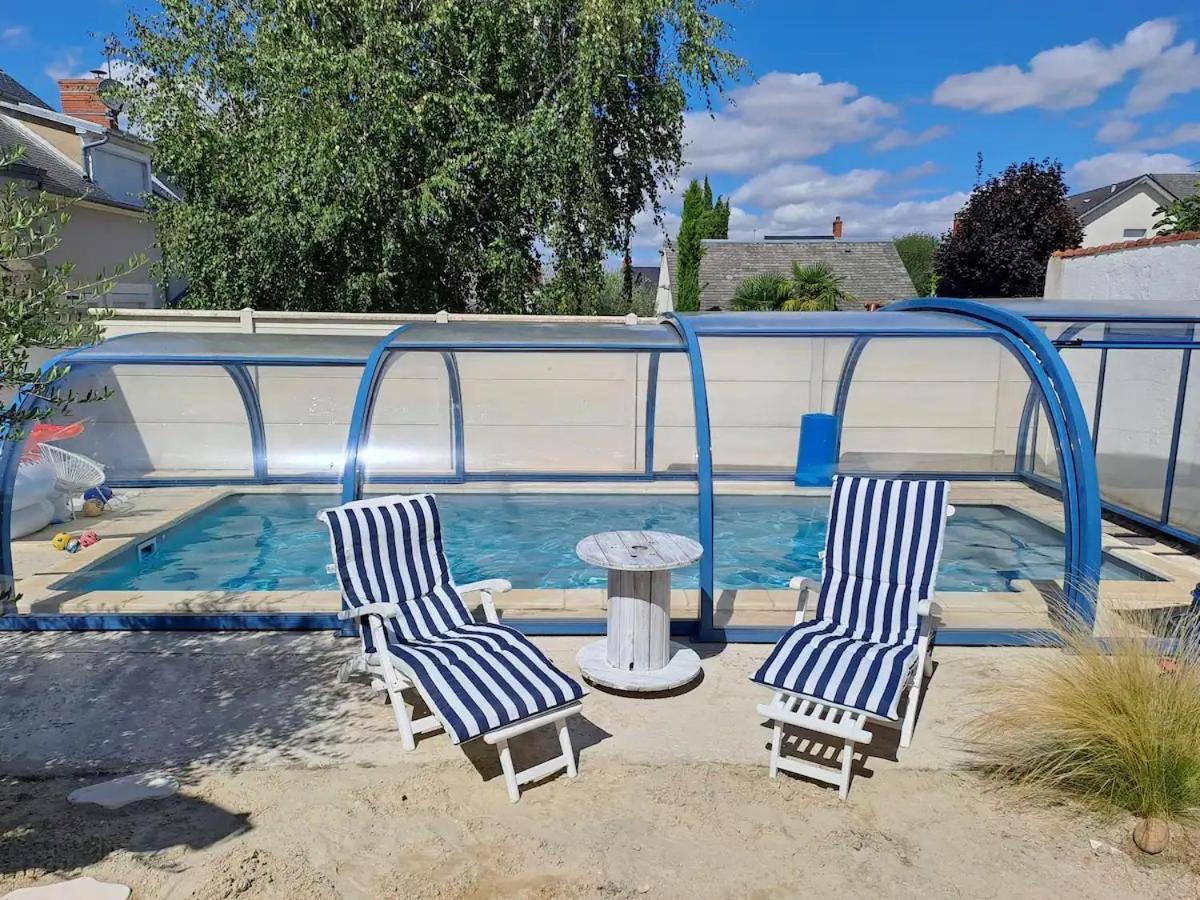 Chambre Bleue Avec Acces Plage Bourges Exterior foto